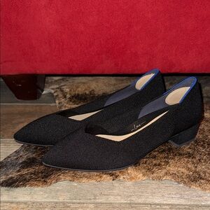 Rothy’s The Point with Heel – Black – Size 9 👠🖤 SOLD OUT